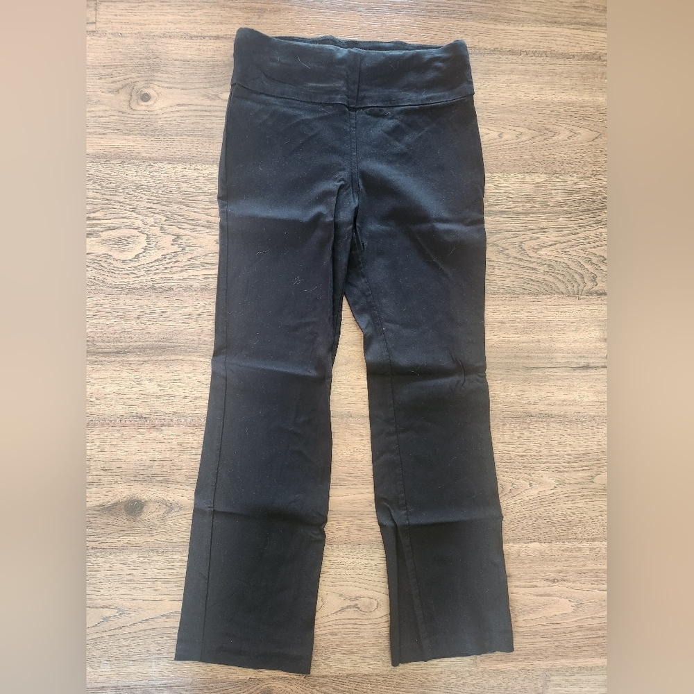 Maurices Black Stretchy Bootcut Dress Pants SM-Short
